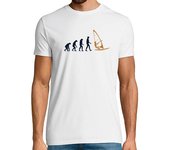 Camiseta Hombre Manga Corta windsurfista evolución deportes acuáticos windsurf windsurfista laTostadora