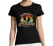 Camiseta Mujer Manga Corta promovida a abuela 2022 vintage retro laTostadora