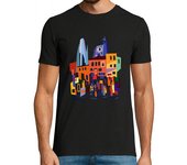 Camiseta Hombre Manga Corta Girona colors Hombre, manga corta laTostadora