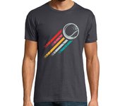 Camiseta Hombre Manga Corta camiseta de tenis - retro vintage colorido laTostadora