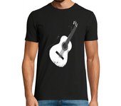 Camiseta Hombre Manga Corta guitarra clásica mágica música laTostadora
