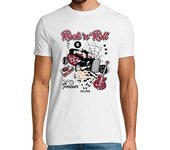 Camiseta Hombre Manga Corta Camiseta Retro 50s Pinup Rockabilly Hot Rod laTostadora