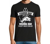 Camiseta Hombre Manga Corta papá pescador como un papá normal excep laTostadora