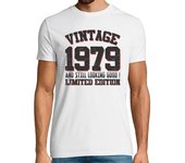 Camiseta Hombre Manga Corta vintage 1979 y stiil que parece bueno laTostadora