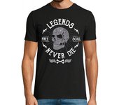 Camiseta Hombre Manga Corta Legends Never Die laTostadora