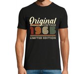 Camiseta Hombre Manga Corta 60 años 1965 vintage cumpleaños retro laTostadora