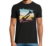 Camiseta Hombre Manga Corta Vintage Trumpet Player laTostadora