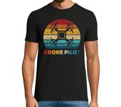 Camiseta Hombre Manga Corta piloto de drones laTostadora