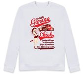Sudadera Sin Capucha Unisex Diseño Rockabilly Garage Retro Pinup laTostadora