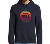 Sudadera Con Capucha Para Hombre Vintage Sunset 1982 edición limitada laTostadora