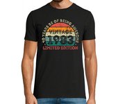 Camiseta Hombre Manga Corta 40 años vintage 1983 retro 40 laTostadora
