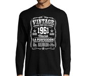 Camiseta Hombre Manga Larga 1961 Vintage 59 Cumpleaños Regalo laTostadora