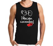 Camiseta Hombre Sin Mangas RECIÉN CASADOS laTostadora