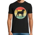 Camiseta Hombre Manga Corta perro labrador retro laTostadora