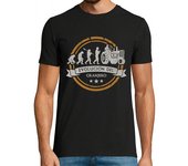 Camiseta Hombre Manga Corta Evolución Del Granjero Tractor Agricultor Tractorista Tractores Granja laTostadora