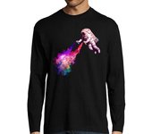 Camiseta Hombre Manga Larga Disparando Estrellas manga larga hombre laTostadora