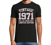 Camiseta Hombre Manga Corta vintage 1971 y stiil que parece bueno laTostadora