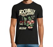 Camiseta Hombre Manga Corta Camiseta Rockabilly Rockers Retro Pinup laTostadora