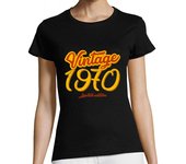 Camiseta Mujer Manga Corta Vintage 1970 Limited Edition laTostadora
