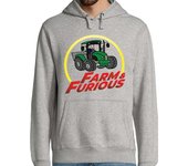 Sudadera Con Capucha Para Hombre granja y furioso - humor tractor laTostadora