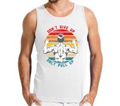 Camiseta Hombre Sin Mangas no te rindas solo levanta calistenia laTostadora