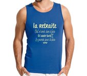 Camiseta Hombre Sin Mangas la jubilación no es nada que hacer laTostadora