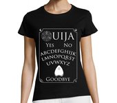 Camiseta Mujer Manga Corta camiseta de mujer blanca ouija. laTostadora