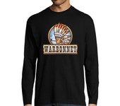 Camiseta Hombre Manga Larga Camiseta manga larga Warbonnet hombre negra laTostadora