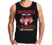 Camiseta Hombre Sin Mangas camino ganador laTostadora