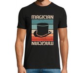 Camiseta Hombre Manga Corta retro vintage clásico mago magia laTostadora