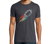 Camiseta Hombre Manga Corta camiseta de rugby - retro vintage colorido laTostadora