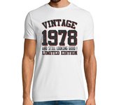 Camiseta Hombre Manga Corta vintage 1978 y stiil que parece bueno laTostadora