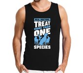 Camiseta Hombre Sin Mangas los verdaderos médicos tratan a más de laTostadora