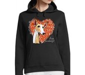Sudadera Con Capucha Para Mujer Podenco Love laTostadora