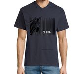 Camiseta Hombre Cuello Pico Zebra laTostadora