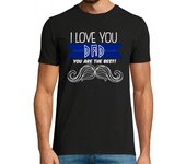 Camiseta Hombre Manga Corta te quiero, papá laTostadora
