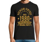 Camiseta Hombre Manga Corta prima vintage desde 1980 parte original laTostadora