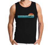 Camiseta Hombre Sin Mangas pesca submarina retro vintage puesta de laTostadora