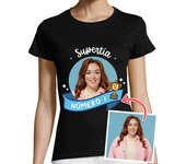 Camiseta Mujer Manga Corta camiseta supertía número 1 foto personalizable laTostadora