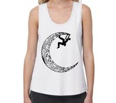 Camiseta Mujer Tirantes Loose Fit Escaladora en la luna laTostadora