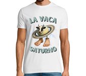 Camiseta Hombre Manga Corta camiseta la vaca saturno laTostadora