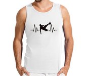 Camiseta Hombre Sin Mangas latido del futbolista laTostadora