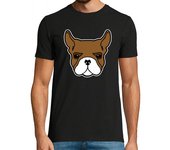Camiseta Hombre Manga Corta bulldog francés laTostadora