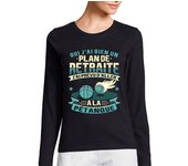 Camiseta Mujer Manga Larga petanca cadeau humor homme petanca laTostadora