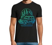 Camiseta Hombre Manga Corta mi jeep mi aventura 2 laTostadora