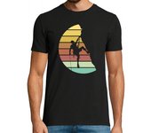 Camiseta Hombre Manga Corta regalo de montañismo vintage laTostadora