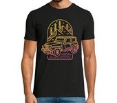 Camiseta Hombre Manga Corta mi jeep mi aventura laTostadora