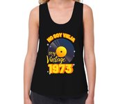 Camiseta Mujer Tirantes Loose Fit No soy vieja soy vintage 1973 laTostadora