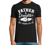 Camiseta Hombre Manga Corta padre hija mejores amigos de por vida laTostadora