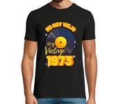 Camiseta Hombre Manga Corta No soy viejo soy vintage 1973 laTostadora